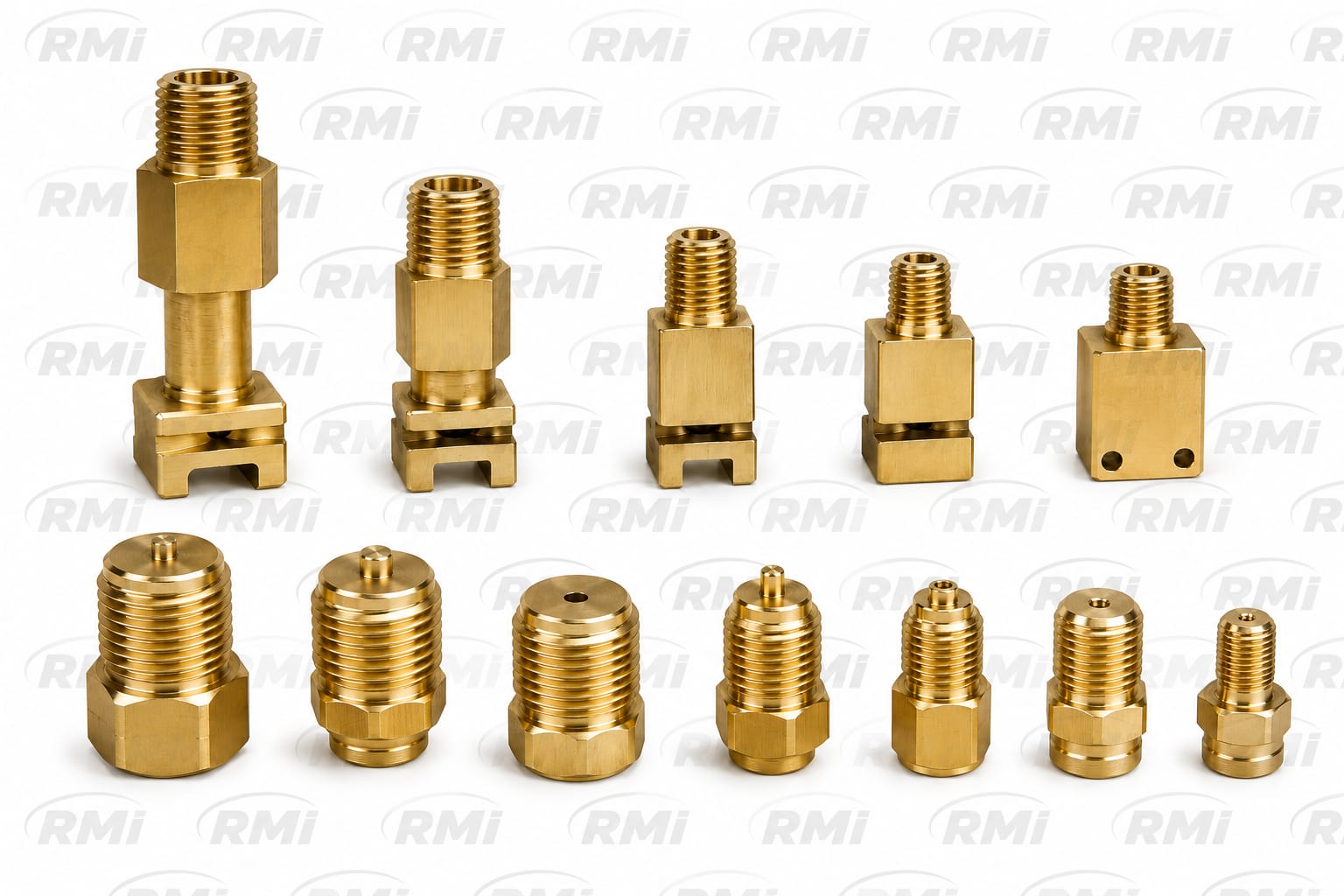 Precision Brass Pressure Gauge Parts & Plugs